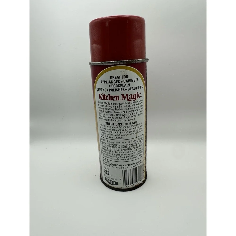 Vintage Kitchen Magic 13 oz Formica‎ Laminate Cleaner Polisher Full Cool